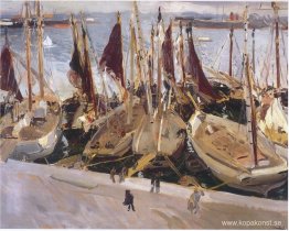 Båtar i hamnen, Valencia