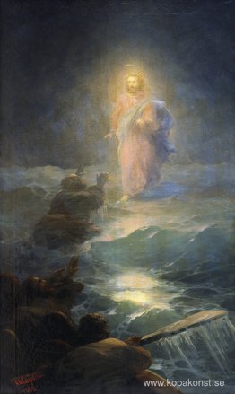 Jesus går på vattnet