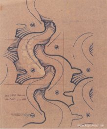 Tygdesign med rörliga vågor för Backhausen