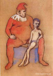 Ung akrobat och clown