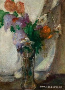 Vas med blommor