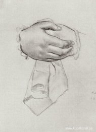 Ritande hand till bilden Köpmannens fru