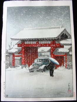 Snö på Shiba Daimon