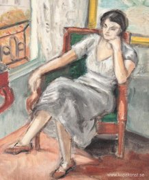 Interiör din atelier på Place Dauphine