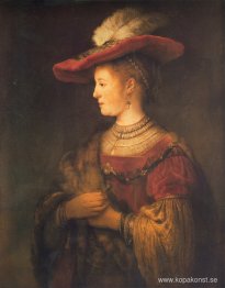 Porträtt av Saskia van Uylenburgh