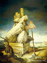 Surrealistiskt landskap