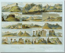 Remarkable Hills on the Upper Missouri, skylt 34 från volym 2 av