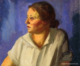 Gladys Carter (kvinna i vitt)