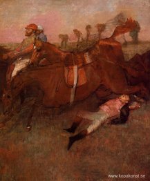 Scen från Steeplechase - the Fallen Jockey