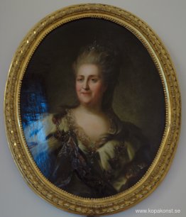 Porträtt av Katarina II. Upprepa version av ett porträtt (efter