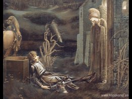 Drömmen om Launcelot vid kapellet i San Graal