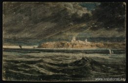 Tynemouth Priory från havet