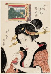 Fukagawa Hachiman no Shin Fuji, från serien Twelve Views of Mode