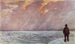 Solnedgång vid havet