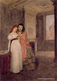 Interiör med figurer