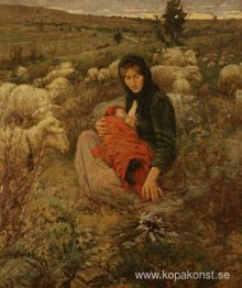 Trist vinter, signerad