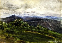 Bergslandskap, Highlands, North Carolina