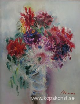 Vas med blommor