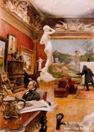 Interiör på galleriet Furstengerg i Göteborg