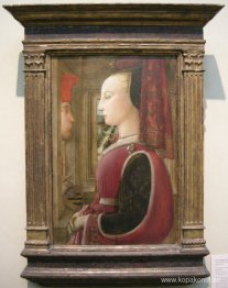 Porträtt av en man och en kvinna vid ett båge