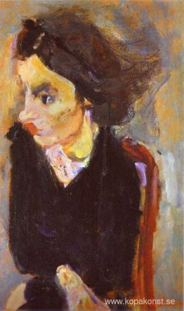 Kvinna i profil (Porträtt av Madame Tennent)