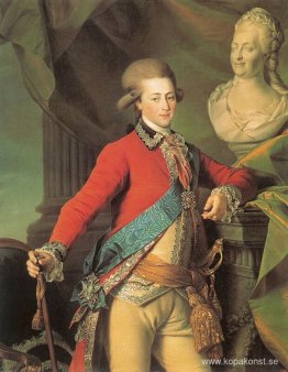 Porträtt av Alexander Lanskoy, aide-de-camp till kejsarinnan