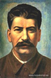 Porträtt av Josef Stalin (Iosif Vissarionovich Dzhugashvili)