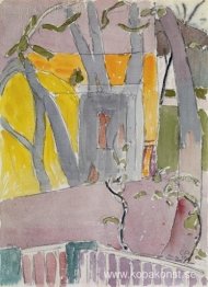 Utsikt över trädgården