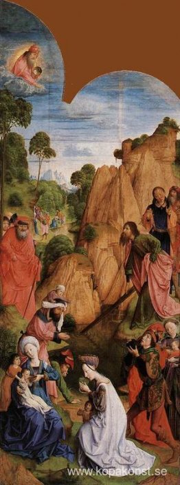 Golgata Triptyk (vänster panel)