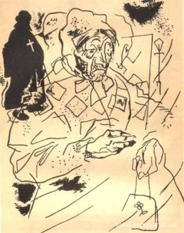 Illustration till Aleksander Bloks dikt 'De tolv'