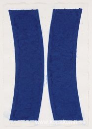 Färgat papper Bild V (blå kurvor) från färgade pappersbilder