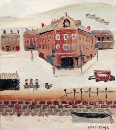 På strandpromenaden