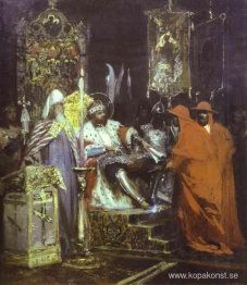 Prins Alexander Nevskij tar emot påvliga legater