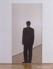 Stående man (spegelmålning)