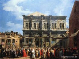 San Rocco-festen (dogen besöker kyrkan och Scuola di S. Rocco)
