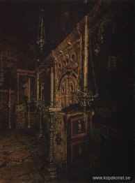 Ikonostasen av Johannes teologens kyrka på Ishna nära Rostov Yar