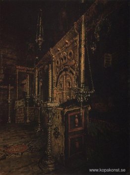 Ikonostasen av Johannes teologens kyrka på Ishna nära Rostov Yar
