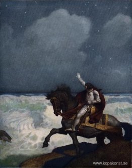 När Sir Percival kom nära till kanten