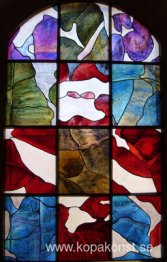 Fönstren av målat glas i kapellet St Raphaël