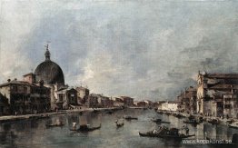 Canal Grande med San Simeone Piccolo och Santa Lucia