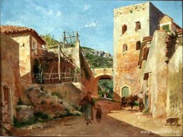 Gatubild nära Antibes