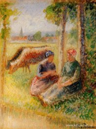 Två koherdar vid floden