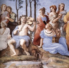 Parnassus, från Stanza delle Segnatura (detalj)