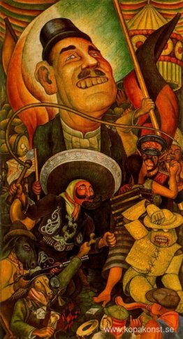 Karneval av mexikanskt liv. Diktatur
