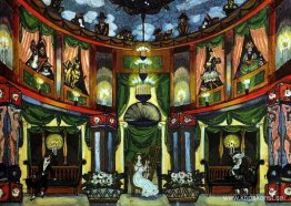 Hos Olympia. Design för "Tales of Hoffmann" av J. Offenbach.