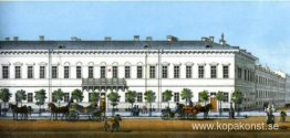Demidov hotell. Fragment av "Panorama of Nevsky Prospect"