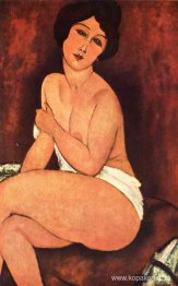 Stort sittande naken