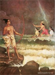 Sri Rama övervinner havet