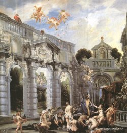 Nymfer vid kärlekens fontän