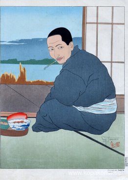 Fiskare från Sawara. Japan